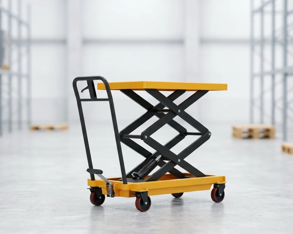 Electric scissor trolley